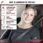 Nyaktámasz, memóriahabos, báránybőr MILA - WALSER