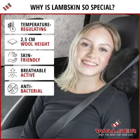 Nyaktámasz, memóriahabos, báránybőr MILA - WALSER