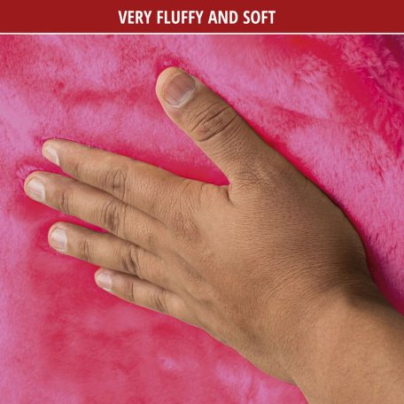 Üléshuzat - bolyhos műszőrme - TEDDY - pink - WALSER