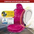 Üléshuzat - bolyhos műszőrme - TEDDY - pink - WALSER