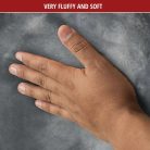 Üléshuzat - bolyhos műszőrme - TEDDY - ezüst - WALSER