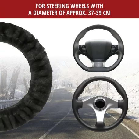 Volánvédő műszőrme 37-39 cm TEDDY - antracit - WALSER