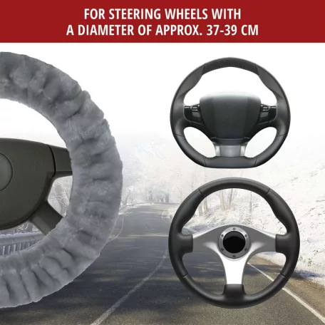 Volánvédő műszőrme 37-39 cm TEDDY - ezüstszürke - WALSER