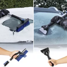   Teleszkópos hókefe jégkaparóval 77-100 cm - fekete-kék - WALSER