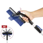 Teleszkópos hókefe jégkaparóval 77-100 cm - fekete-kék - WALSER