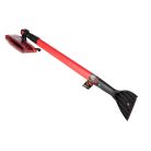 Teleszkópos hókefe jégkaparóval, vízlehúzóval 92-132 cm - piros-fekete - WALSER