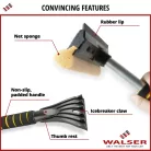 Jégkaparó szivacsos nyéllel, vízlehúzóval 40x20 cm - WALSER