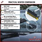 Teleszkópos hókefe jégkaparóval, vízlehúzóval 60-90 cm - ABISKO - WALSER