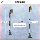 Teleszkópos hókefe jégkaparóval 88-115 cm - KALIX - WALSER