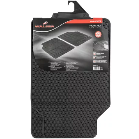 Gumiszőnyeg pár - méhsejtmintás, peremes - univerzális - ROBUST - WALSER