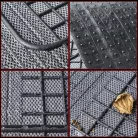 Gumiszőnyeg garnitúra textil hatású 3D felület - WHITE-BLACK - NEW STYLE - WALSER