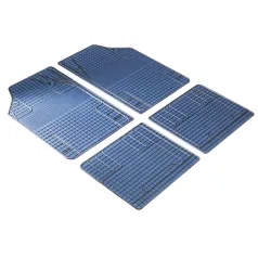   Gumiszőnyeg garnitúra textil hatású 3D felület - BLUE-BLACK - NEW STYLE - WALSER