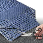 Gumiszőnyeg garnitúra textil hatású 3D felület - BLUE-BLACK - NEW STYLE - WALSER