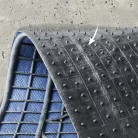 Gumiszőnyeg garnitúra textil hatású 3D felület - BLUE-BLACK - NEW STYLE - WALSER