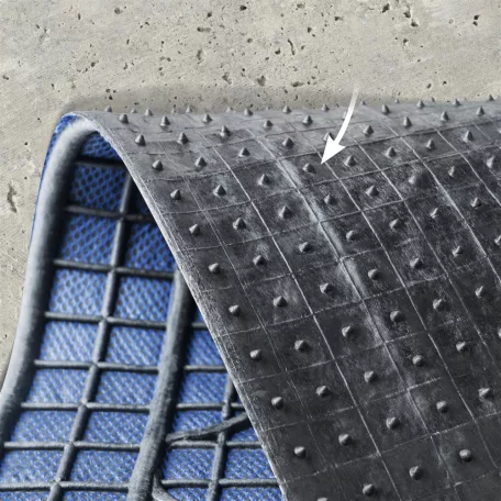 Gumiszőnyeg garnitúra textil hatású 3D felület - BLUE-BLACK - NEW STYLE - WALSER