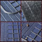 Gumiszőnyeg garnitúra textil hatású 3D felület - BLUE-BLACK - NEW STYLE - WALSER