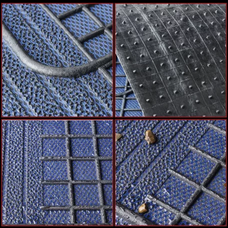 Gumiszőnyeg garnitúra textil hatású 3D felület - BLUE-BLACK - NEW STYLE - WALSER