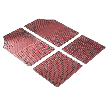 Gumiszőnyeg garnitúra textil hatású 3D felület - WHITE/BLACK NEW STYLE - WALSER