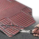 Gumiszőnyeg garnitúra textil hatású 3D felület - WHITE/BLACK NEW STYLE - WALSER