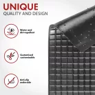 Gumiszőnyeg - méhsejtmintás, peremes - univerzális 47x40 cm - WALSER