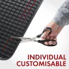 Gumiszőnyeg - méhsejtmintás - univerzális 50x33 cm - vágható - WALSER