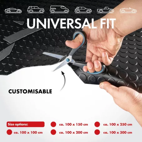 Gumiszőnyeg - 100x150 cm, vágható - COIN - WALSER