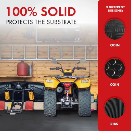 Gumiszőnyeg - 100x100 cm, vágható - SATURN - WALSER