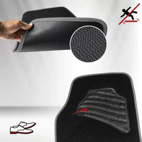 Textilszőnyeg garnitúra - univerzális, MATRIX-GREY - WALSER