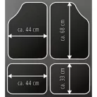 Textilszőnyeg garnitúra - univerzális, bársony hatású 8 mm - WASHER - WALSER