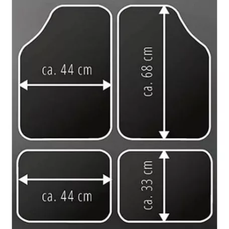 Textilszőnyeg garnitúra - univerzális, bársony hatású 8 mm - WASHER - WALSER