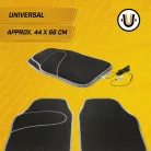 Autó textilszőnyeg pár - LED világítással USB - CarComfort