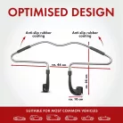 Vállfa fejtámlára - 44x10x25 cm - CARL - WALSER