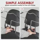 Vállfa fejtámlára - 44x10x25 cm - CARL - WALSER