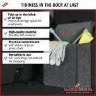 Autós tároló táska - S - szürke - 28x18x28 cm - WALSER