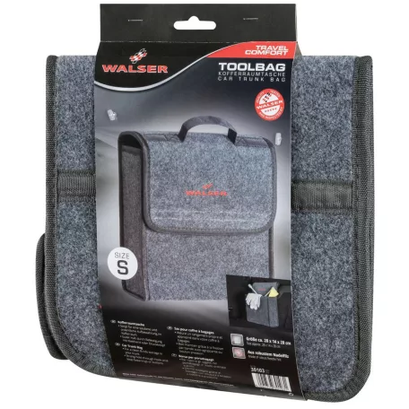 Autós tároló táska - S - szürke - 28x18x28 cm - WALSER