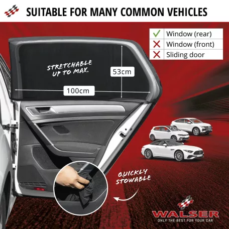 Napfényvédő háló oldalablakra 2 db - WALSER