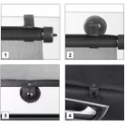 Napfényvédő roló oldalablakra 2 db 53x56 cm - WALSER