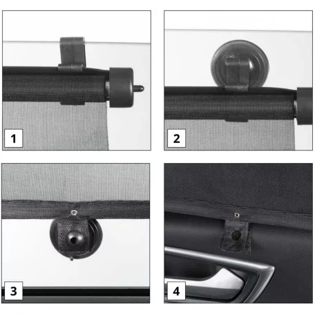 Napfényvédő roló oldalablakra 2 db 53x56 cm - WALSER