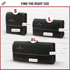 Autós tároló táska - L - fekete - 50x16x21 cm - WALSER