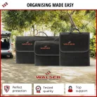 Autós tároló táska - XXL - fekete - 57x16x21 cm - WALSER