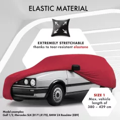   Autótakaró ponyva - beltéri - CAR - 1-380-429 cm - STRETCH PLUS - WALSER