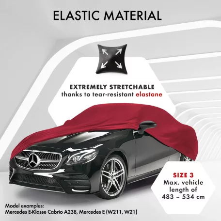 Autótakaró ponyva - beltéri - CAR - 3-483-534 cm - STRETCH PLUS - WALSER