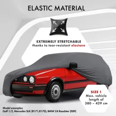   Autótakaró ponyva - beltéri - CAR - 1-380-429 cm - STRETCH PLUS - WALSER