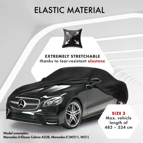 Autótakaró ponyva - beltéri - CAR - 3-483-534 cm - STRETCH PLUS - WALSER