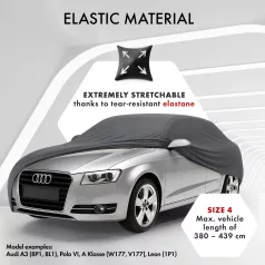   Autótakaró ponyva - beltéri - KOMBI - 4-380-439 cm - STRETCH PLUS - WALSER