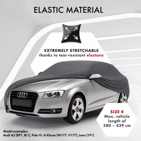 Autótakaró ponyva - beltéri - KOMBI - 4-380-439 cm - STRETCH PLUS - WALSER