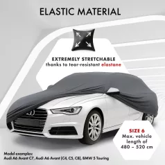   Autótakaró ponyva - beltéri - KOMBI - 6-480-508 cm - STRETCH PLUS - WALSER