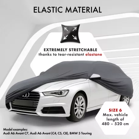 Autótakaró ponyva - beltéri - KOMBI - 6-480-508 cm - STRETCH PLUS - WALSER