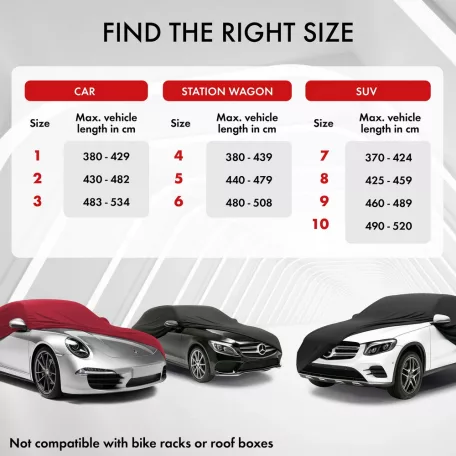 Autótakaró ponyva - beltéri - SUV - 9-460-489 cm - STRETCH PLUS - WALSER