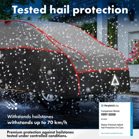 Autótakaró ponyva jégeső ellen - WALSER PREMIUM HYBRID - BUS - 11-470-499